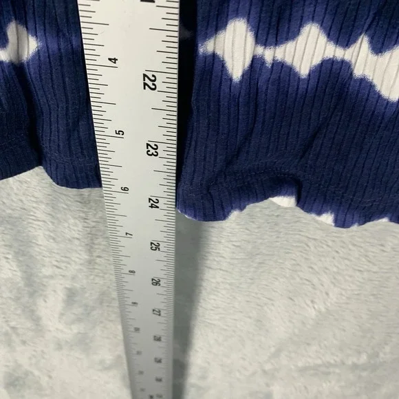 Jenni Women's Tank Top S Blue Tie Dye Stripes Pajamas PJs Lounge Crew Neck NWT‎ - Picture 8 of 9